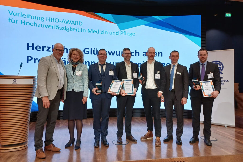 HRO-AWARD für Hochzuverlässigkeit in Medizin und Pflege