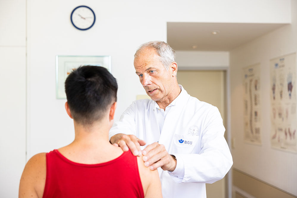 Sprechstunde im BG Service- und Rehabilitationszentrum bei Dr. Christoph Reimertz